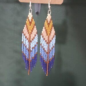Indigenous handmade beadwork - earrings